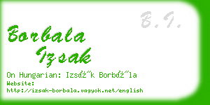 borbala izsak business card